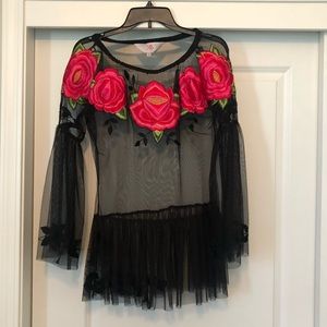 Roja Collection Embroidered Rose 🌹 Top